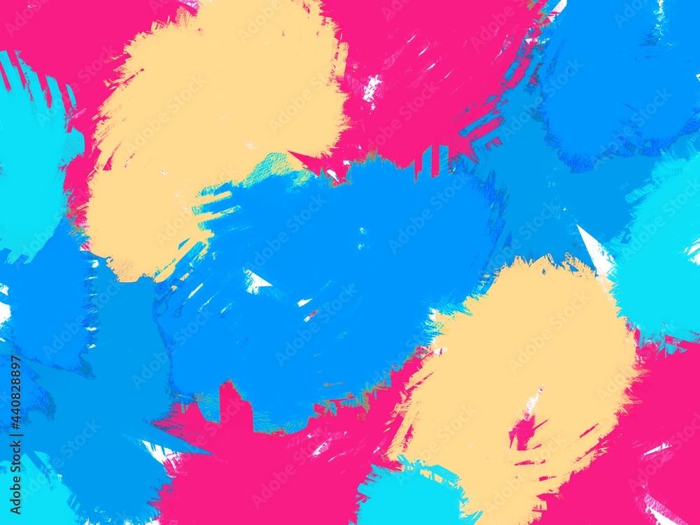 Texture paint colourful background. Digital art illustration