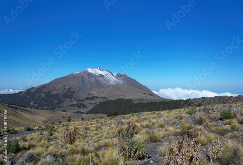 Fototapeta Naklejka Na Ścianę i Meble -  Large Millimeter Telescope on the top of Sierra Negra volcano in Puebla Mexico