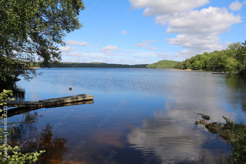 Fototapeta premium Nature reserve Rådasjön in Mölndal, Gothenburg Sweden