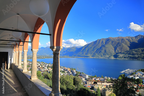 Locarno, located at the southern foot of the Swiss Alps. Switzerland, Europe. photo