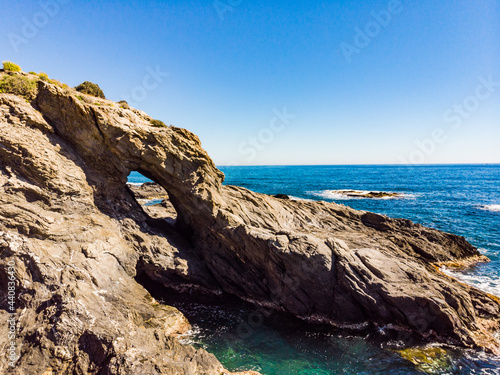 Rocky coast of Villaricos, Almeria Spain