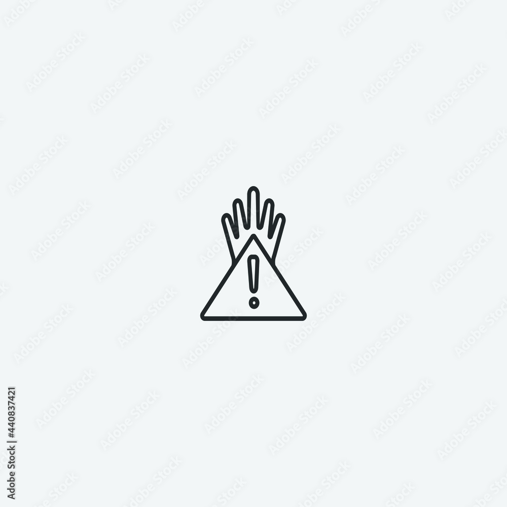 Disclaimer vector icon for web and design Disclaimer vector icon for web and design