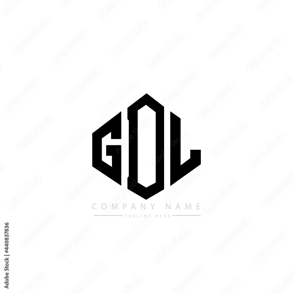 GDL letter logo design with polygon shape. GDL polygon logo monogram. GDL cube logo design. GDL hexagon vector logo template white and black colors. GDL monogram, GDL business and real estate logo. 