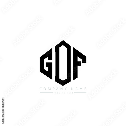 GDF letter logo design with polygon shape. GDF polygon logo monogram. GDF cube logo design. GDF hexagon vector logo template white and black colors. GDF monogram, GDF business and real estate logo. 