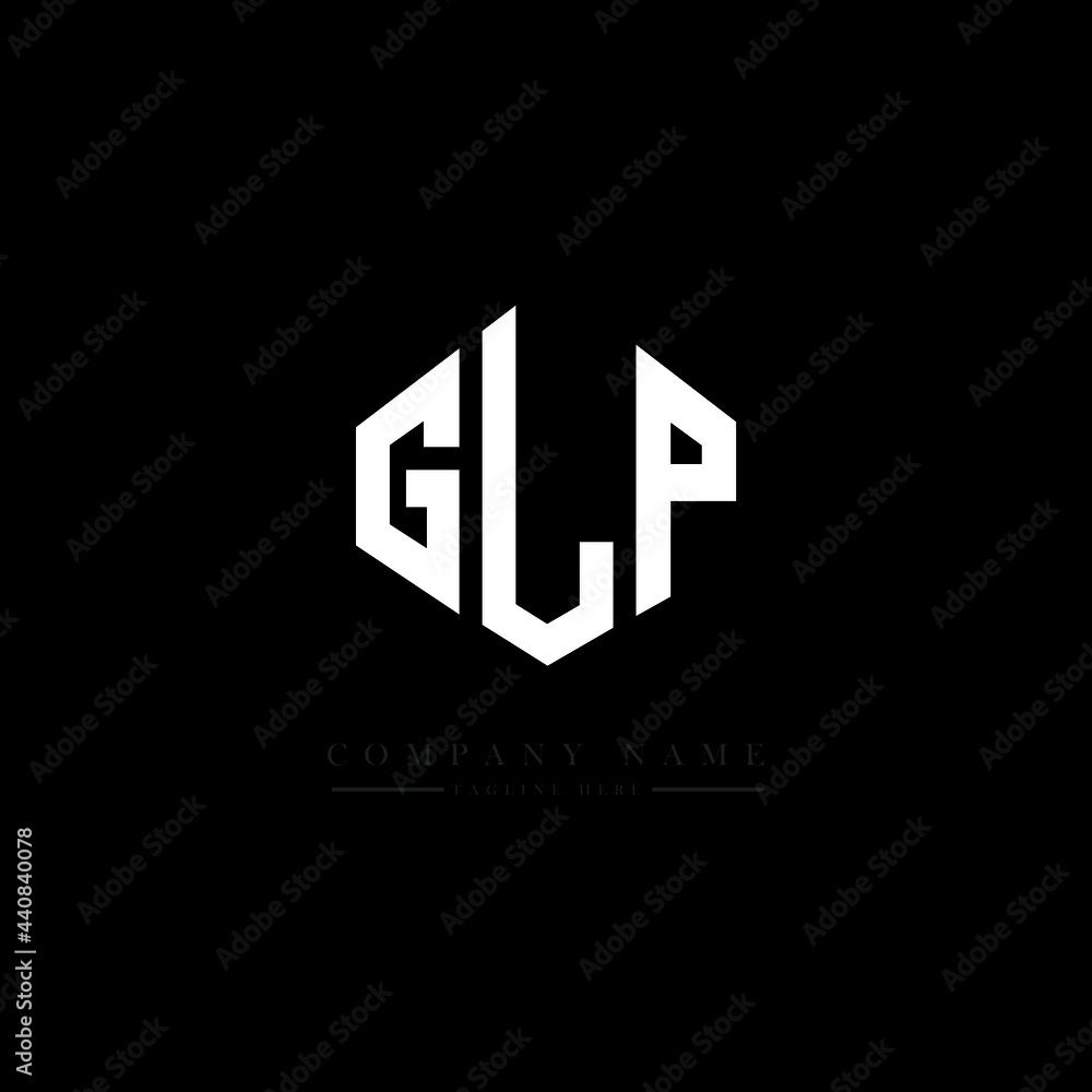 GLP letter logo design with polygon shape. GLP polygon logo monogram. GLP cube logo design. GLP hexagon vector logo template white and black colors. GLP monogram, GLP business and real estate logo. 