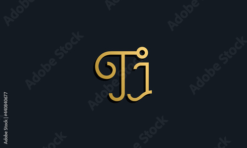 Luxury fashion initial letter TI logo.