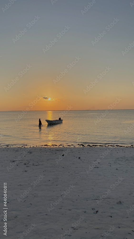 Fototapeta premium sunset on the beach