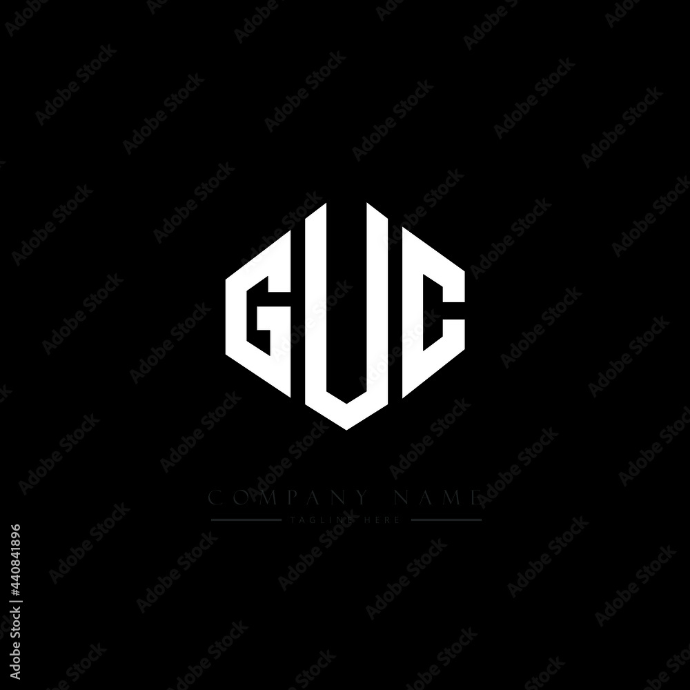 GUC letter logo design with polygon shape. GUC polygon logo monogram. GUC cube logo design. GUC hexagon vector logo template white and black colors. GUC monogram, GUC business and real estate logo. GUC letter logo design with polygon shape. GUC polygon logo monogram. GUC cube logo design. GUC hexagon vector logo template white and black colors. GUC monogram, GUC business and real estate logo.