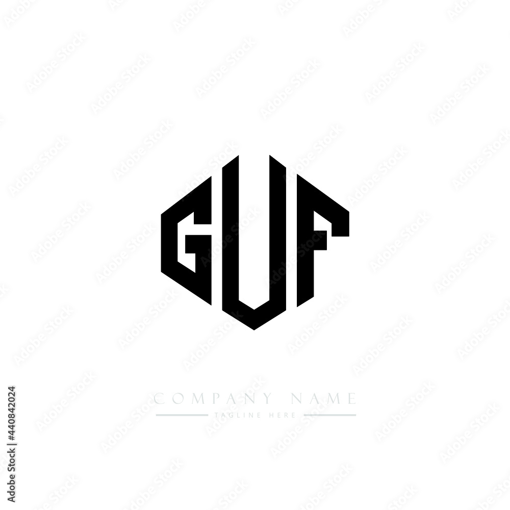 GUF letter logo design with polygon shape. GUF polygon logo monogram. GUF cube logo design. GUF hexagon vector logo template white and black colors. GUF monogram, GUF business and real estate logo. GUF letter logo design with polygon shape. GUF polygon logo monogram. GUF cube logo design. GUF hexagon vector logo template white and black colors. GUF monogram, GUF business and real estate logo.