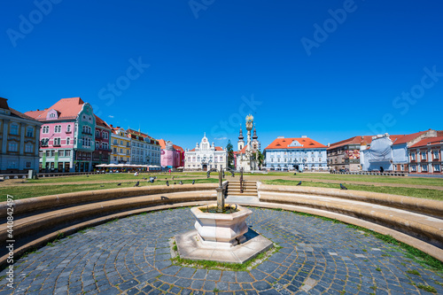 Obraz na płótnie Piata Unirii in Timisoara - Romania w salonie
