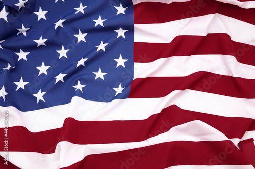 American flag close-up