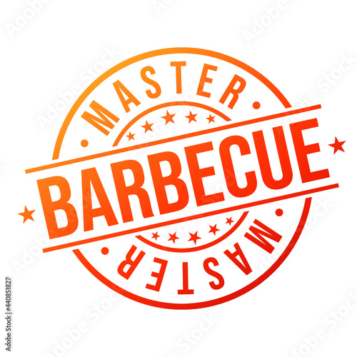 Barbecue Badge Icon Stamp. Illustration Vector Stamp Design. Vintage Retro Style Insignia.