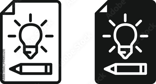 brief icon , vector illustration