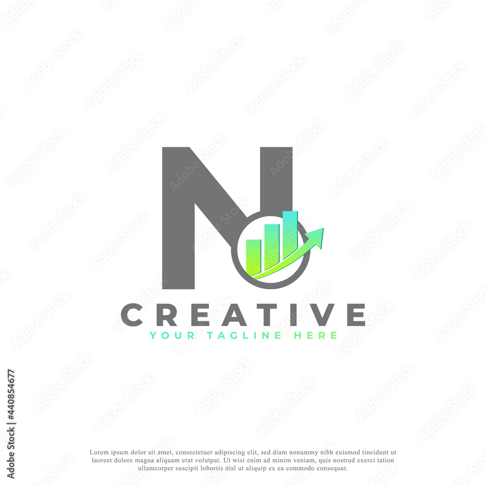 Letter N Financial Institute Advisors Logo. Business Professional Statistic Logo Template Letter N Financial Institute Advisors Logo. Business Professional Statistic Logo Template