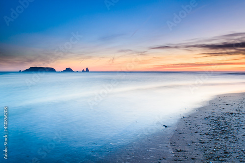 Sunrise at the beautiful coastline of the Mediterranean Sea © zkcristian