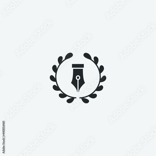 Law vector icon for web and design