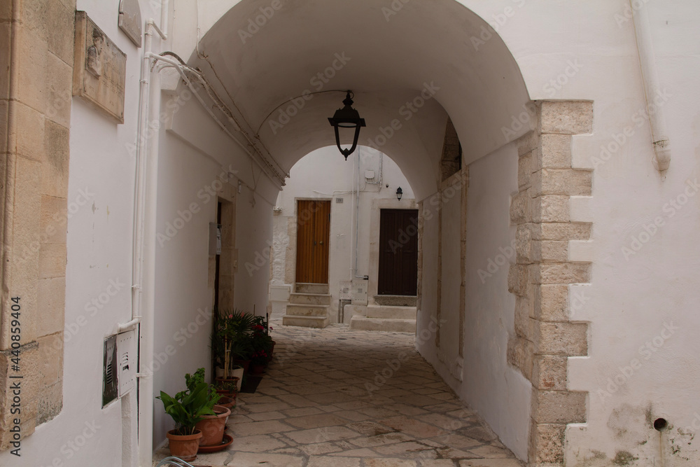 Fototapeta premium narrow street in town