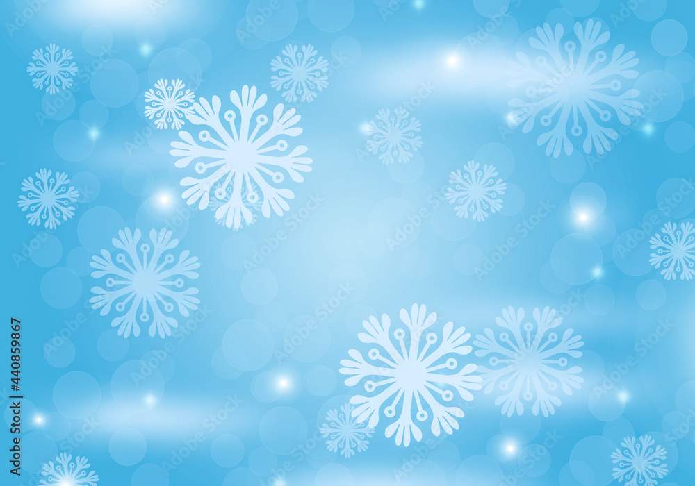 Blue winter illustration. Blue winter illustration.
