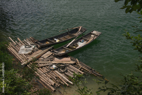Obraz na płótnie Bamboo Dock w salonie