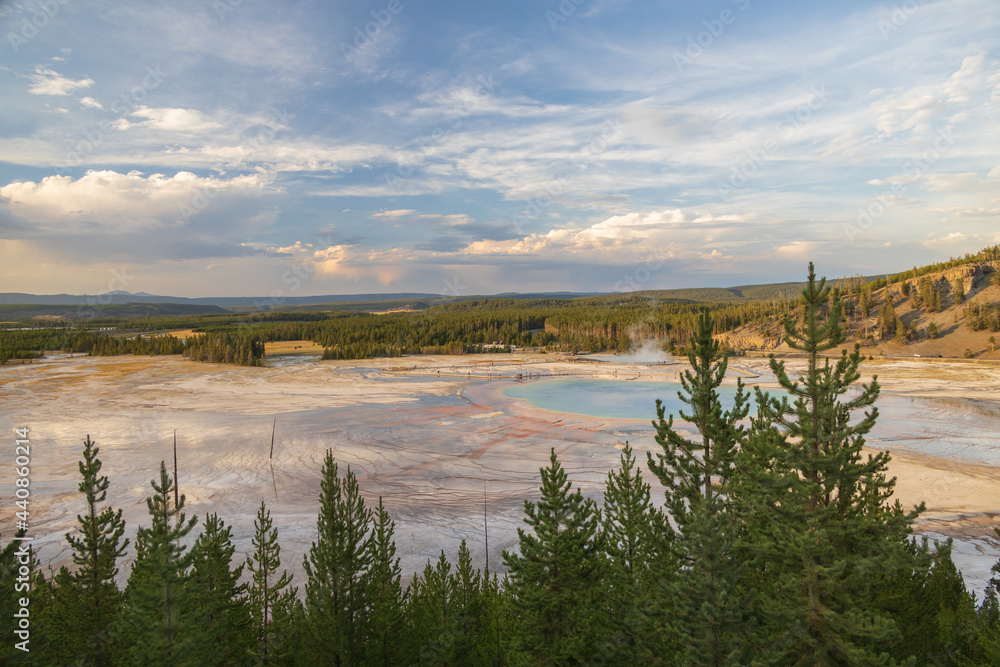 Grand Prismatic Spring in Yellowstone National Park, Wyoming, USA
