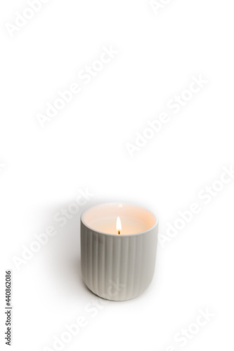 Unbranded Candle on White Background