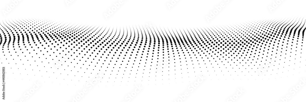 Dynamic wave on white background. Wave of particles. Futuristic point wave. Design for poster. Technology vector background. Vector illustration. Dynamic wave on white background. Wave of particles. Futuristic point wave. Design for poster. Technology vector background. Vector illustration.