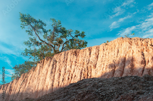 Region recovering from gravel exploration becomes a tourist spot.