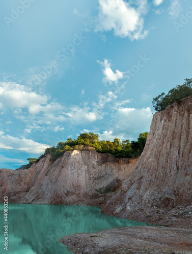Region recovering from gravel exploration becomes a tourist spot.