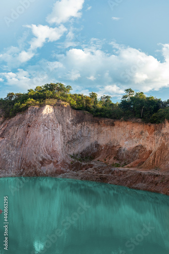 Region recovering from gravel exploration becomes a tourist spot.