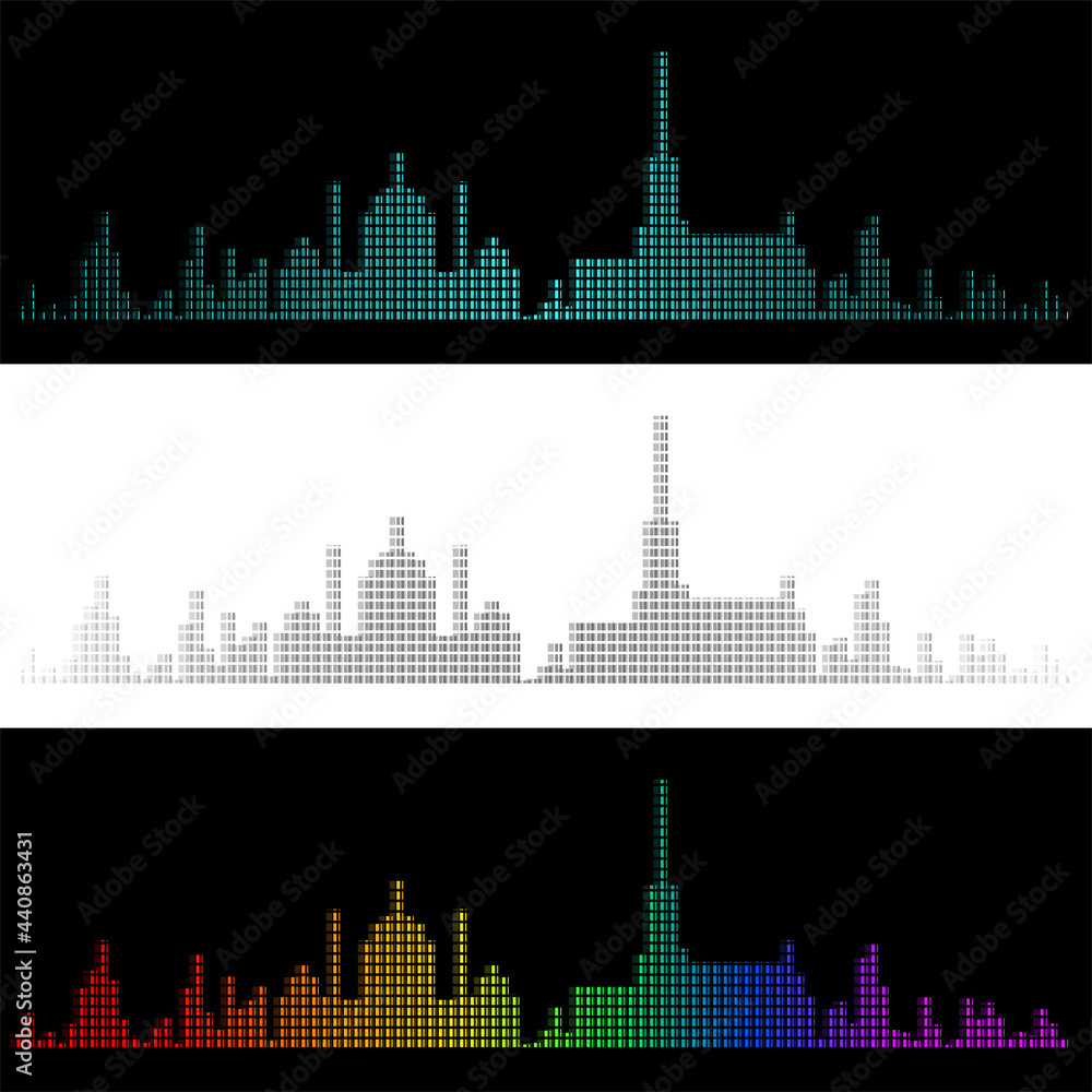 Sound Graph Style Vienna Skyline