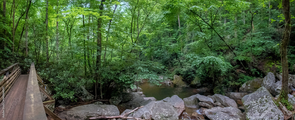 High Shoals Falls Trail, South Mountains State Park, North Carolina High Shoals Falls Trail, South Mountains State Park, North Carolina