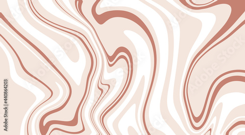 Monochrome marble vector texture. Abstract liquid wavy background. Optical illusion motion striped 3d effect.