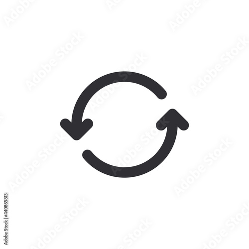 Circle arrow. Vector arrow. Direction of travel. Circular motion. Reset icon. Update sign. Repeat icon. Reload. Transaction. Data exchange. History icon. Countdown time. Environment. Reuse icon. Arrow