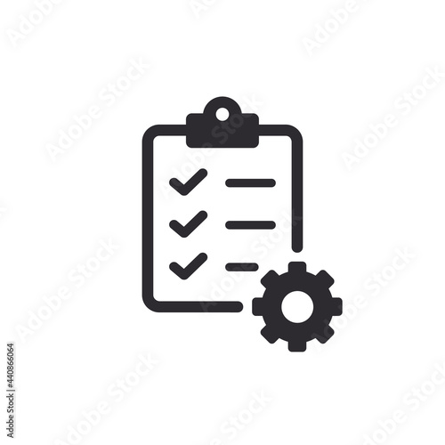Tasks. Vector icon. Clipboard - vector icon. Clipboard icon. Task done. Signed approved document icon. Project completed. Check Mark sign. Document setup. Settings system file. Survey. Extra options.
