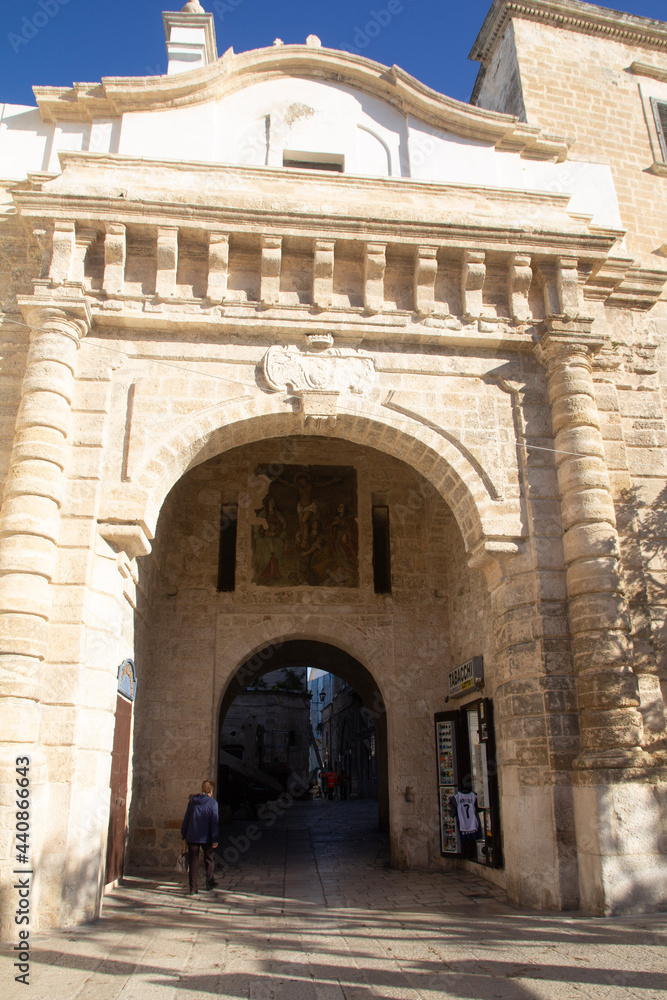 Naklejka premium entrance to the town