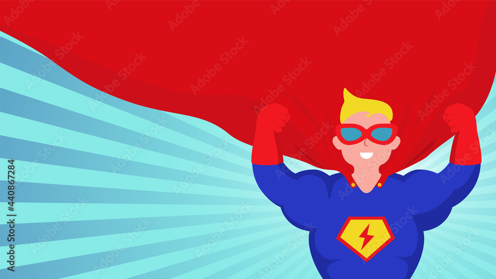 Superman on radiological background. Father's day illustration. Superman on radiological background. Father's day illustration.