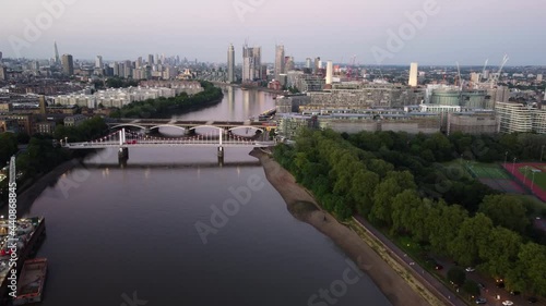 Wallpaper Mural Chelsea Bridge towards Battersea Nine Elms and Vauxhall, London, England Torontodigital.ca