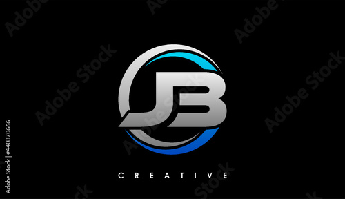Bild auf Leinwand JB Letter Initial Logo Design Template Vector Illustration