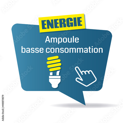 Logo ampoule basse consommation.