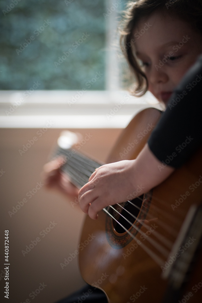 Fototapeta premium Playing the guitar