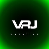 VRJ Letter Initial Logo Design Template Vector Illustration