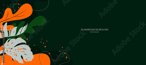 summer background, tropical summer