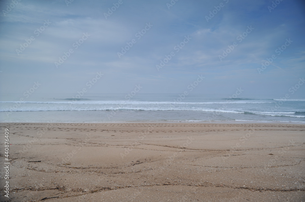 beach in the morning