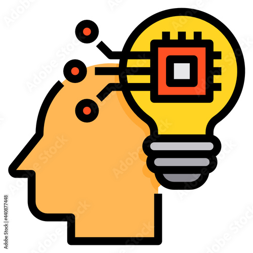 Intelligence Agent filled outline icon