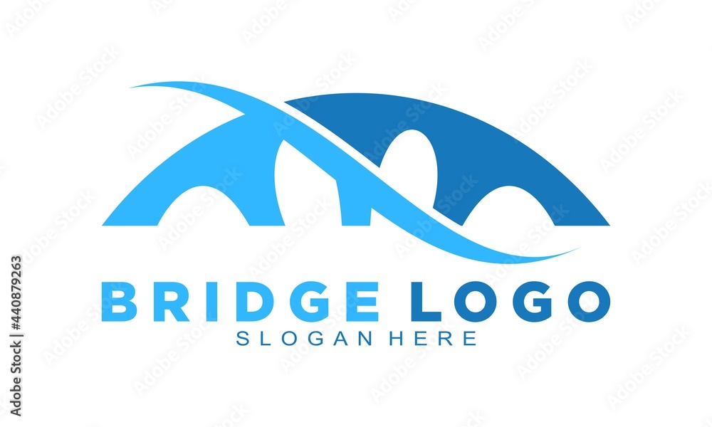 Architecture bridge elegant logo Architecture bridge elegant logo