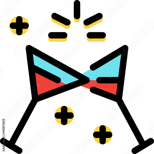 clink color outline icon