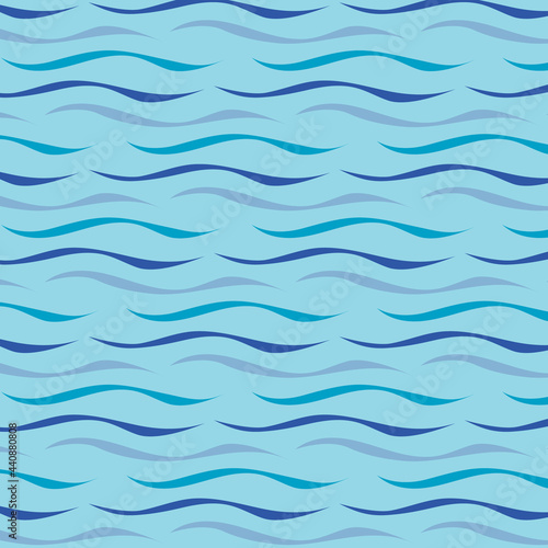 海の波のパターン　ベクター素材