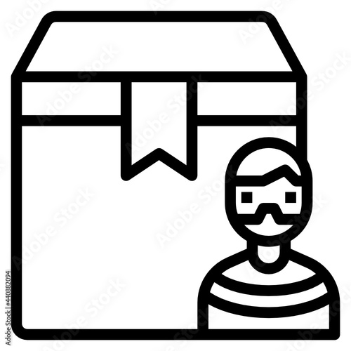 Thief outline icon