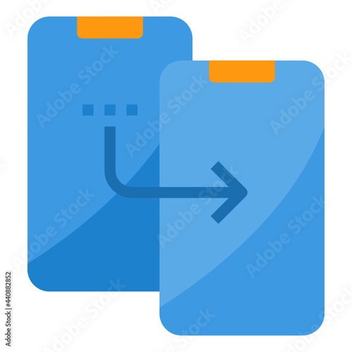 Clone flat icon
