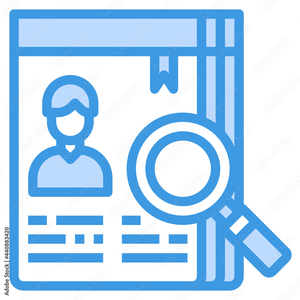 Curriculum blue outline icon Curriculum blue outline icon
